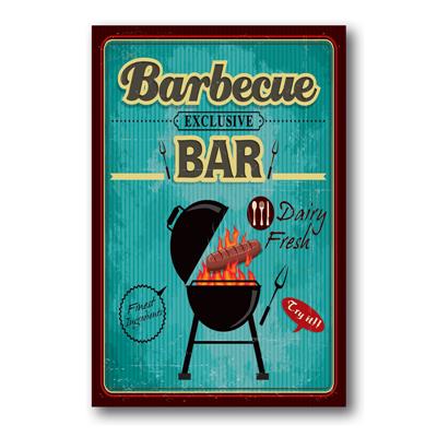 foto: Placa Barbecue Exclusive Bar