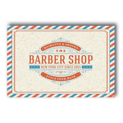 foto: Placa Barber Shop Haircuts e Shaves