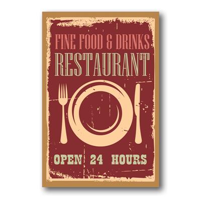 foto: Placa Fine Food E Drinks Restaurant
