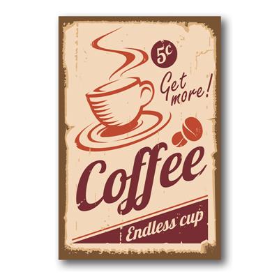 foto: Placa Get More Coffe