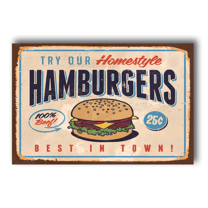 foto: Placa Hamburgers