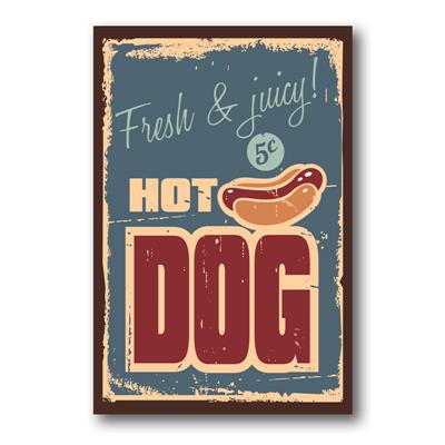 foto: Placa Hot Dog