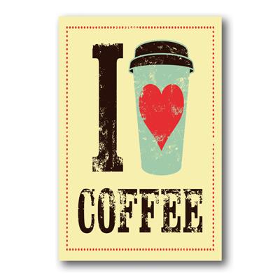 foto: Placa I Love Coffee