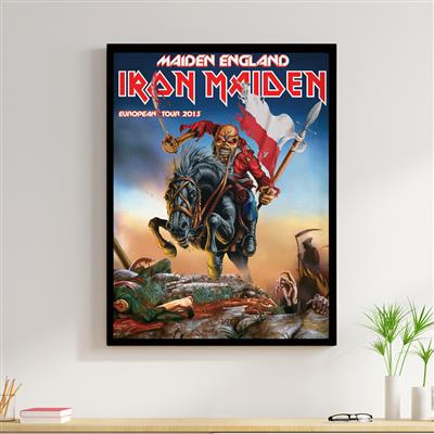 foto: Placa Iron Maiden European Tour