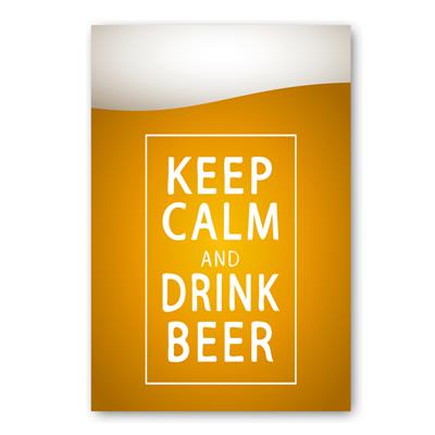 foto: Placa Keep Calm And Drink Beer