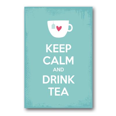 foto: Placa Keep Calm And Drink Tea