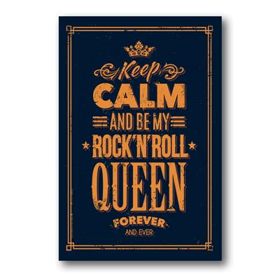 foto: Placa Keep Calm Queen