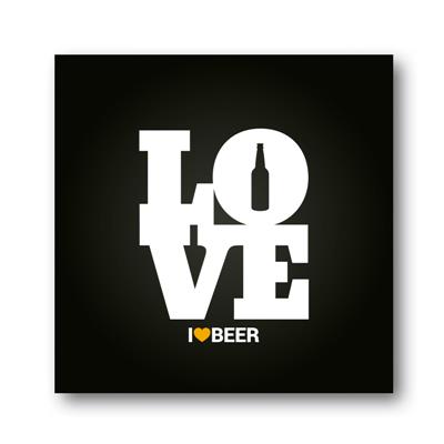 foto: Placa Love Beer