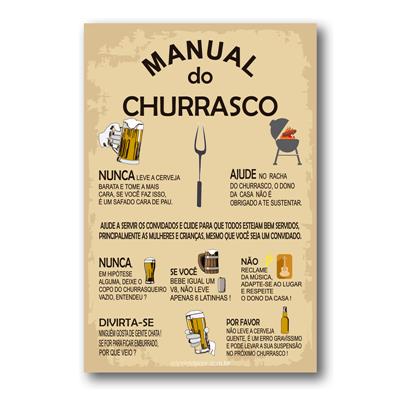 foto: Placa Manual Do Churrasco