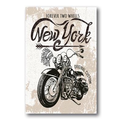 foto: Placa Motorcycle New York