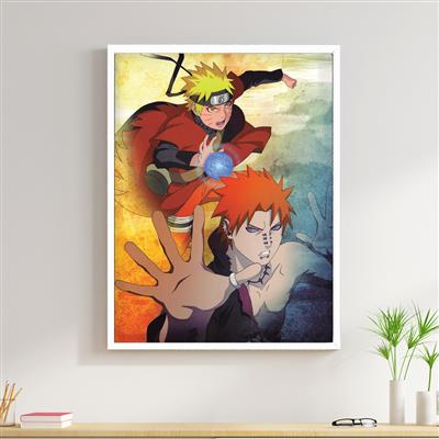 foto: Placa Naruto e Pain