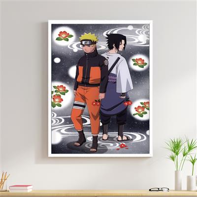 foto: Placa Naruto e Sasuke