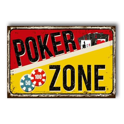 foto: Placa Poker Zone