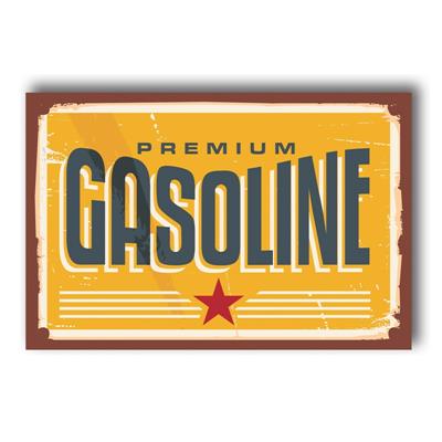 foto: Placa Premium Gasoline