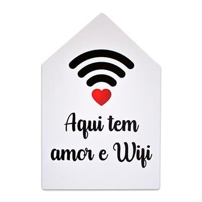 foto: Placa Recorte Amor e Wi-fi