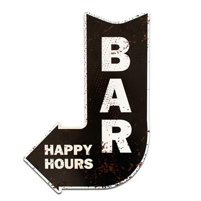 foto: Placa Recorte Happy Hours