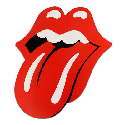 foto: Placa Recorte Rolling Stones