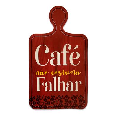 foto: Placa Recorte Tábua Café