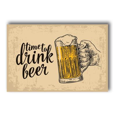 foto: Placa Time To Drink Beer